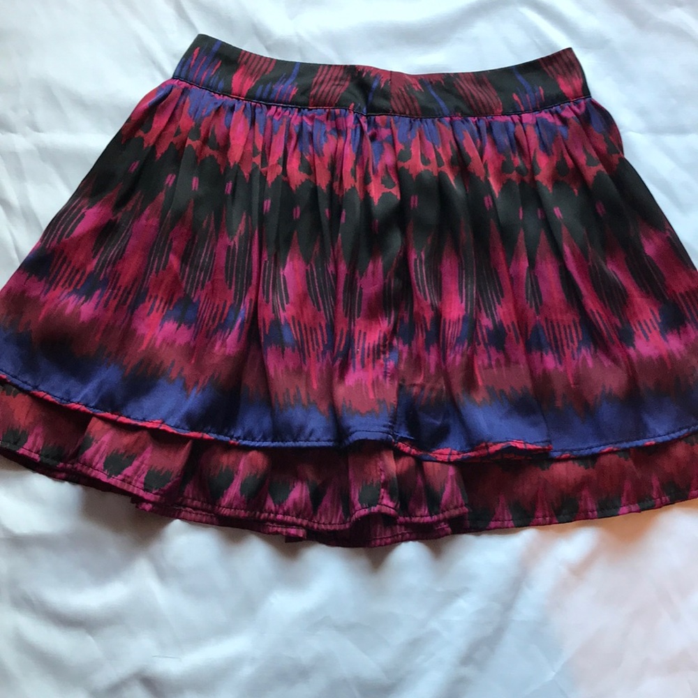 Purple mini skirt